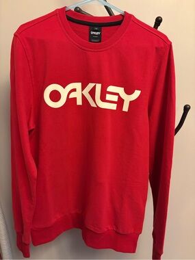 Oakley Samba Red Sweatshirt with White Logo Accent